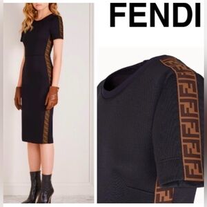 New With Tags FENDI Sheath FF Zucca Dress